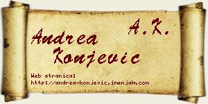 Andrea Konjević vizit kartica
